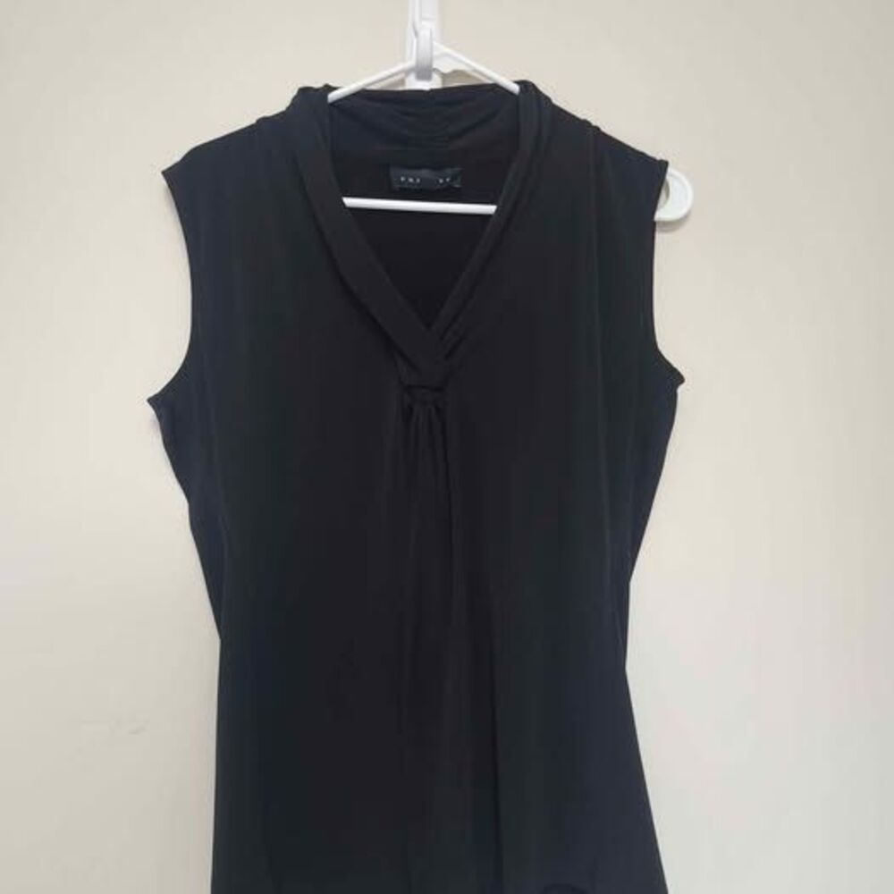 Premise Black Sleeveless Blouse Women's Large